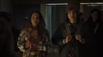 Plaid overshirt worn by Lila (Alisha Boe) as seen in When You Finish Saving the World