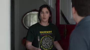 Fairway Market Grocery Store Company T-Shirt worn by Libby Epstein (Lizzy Caplan) as seen in Fleishman Is in Trouble (S01E04)