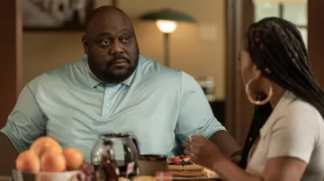 Light blue polo shirt worn by Al Baker (Faizon Love) as seen in Step Up: High Water TV series (S03E08)