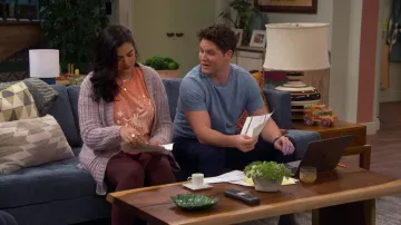 Printed Coral Tee worn by Mayan (Mayan Lopez) as seen in Lopez vs. Lopez TV series (S01E04)