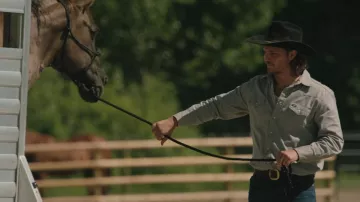 Leather belt worn by Kayce Dutton (Luke Grimes) as seen in Yellowstone Wardrobe (S05E05)