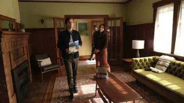 Navy blue sneakers worn by Dr. Shaun Murphy (Freddie Highmore) as seen in The Good Doctor TV series outfits (Season 6 Episode 9)