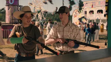 Plaid shirt worn by Carter (Finn Little) as seen in Yellowstone TV show (S05E07)