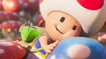 Sac à dos porté par Toad (Keegan-Michael Key) comme on le voit dans le film Super Mario Bros.