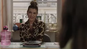 Animal print Jacket worn by Madeline (Kate Walsh) as seen in Emily in Paris outfits (S03E02)