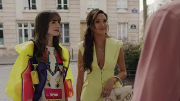 Yellow jacket and skirt set worn by Mindy Chen (Ashley Park) in Emily in Paris (S03E07)