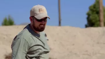 American Flag Baseball Cap worn by Marcus Luttrell in The Making of Lone Survivor