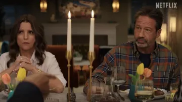 Chemise à carreaux portée par Arnold (David Duchovny) comme on le voit dans You People