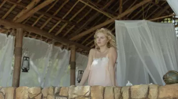 Pink Lace babydoll worn by Alexandra (Julia Schlaepfer) as seen in 1923 TV series outfits (S01E04)