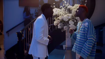 Pull rayé porté par Scott Mescudi (Kid Cudi) comme on le voit dans le film House Party