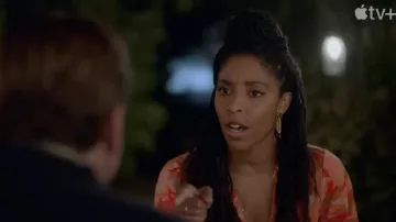 Gold earrings worn by Gabrielle Evans (Jessica Williams) as seen in Shrinking TV series (Season 1)