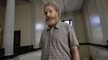 Plaid Short Sleeve shirt worn by Michael Desiato (Bryan Cranston) as seen in Your Honor TV series (S02E02)