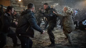 Parka fur collar jacket worn by Ketevan (Tinatin Dalakishvili) as seen in Extraction 2 