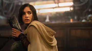 Cape costume worn by Kora (Sofia Boutella) as seen in Rebel Moon movie