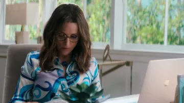 Printed shirt worn by Shelley (Julia Louis-Dreyfus) as seen in You People