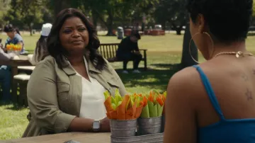 Jacket worn by Poppy Scoville (Octavia Spencer) as seen in Truth Be Told outfits (Season 3 Episode 3)