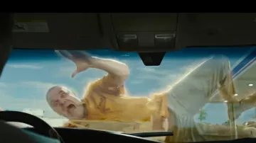 Yellow shirt worn by Ernest (David Harbour) as seen in We Have a Ghost