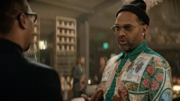 Chemise imprimée portée par Oncle EJ (Mike Epps) comme on le voit dans You People