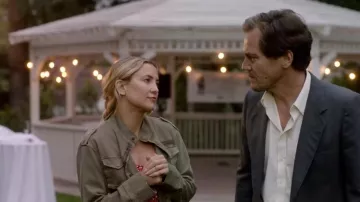 Olive Green Military Jacket worn by Simone Cleary (Kate Hudson) as seen in A Little White Lie
