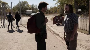 Plaid shirt worn by Bill (Nick Offerman) as seen in The Last of Us TV series outfits (Season 1 Episode 3)