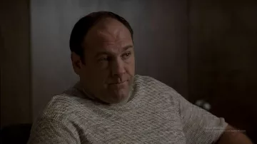 El suéter tejido usado por Tony Soprano (James Gandolfini) en la serie Los Soprano (Temporada 3 Episodio 3)