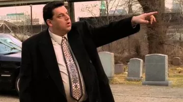 Cravate portée par Bobby 'Bacala' Baccalieri (Steve Schirripa) dans les tenues de la série télévisée Les Sopranos (saison 3, épisode 13)