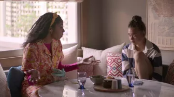 Floral jumpsuit worn by Gabby (Jessica Williams) as seen in Shrinking (S01E04)