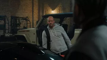 Grey hoodie worn by Deckard Shaw (Jason Statham) as seen in Fast X