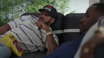 Houston Bull Hat Cap worn by Dennis 'D-Love' Coles (Siddiq Saunderson) as seen in Wu-Tang: An American Saga (S03E02)