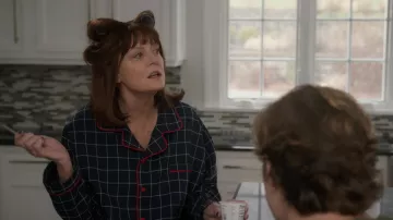 Check pajamas worn by Monica (Susan Sarandon) as seen in Maybe I Do