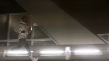 White Hoodie Running jacket worn by Adonis Creed (Michael B. Jordan) as seen in Creed III