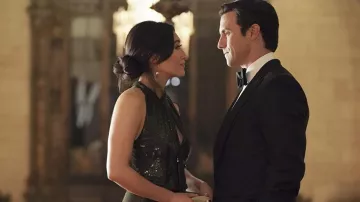 Sequin dress worn by Emma Hill (Catherine Haena Kim) as seen in The Company You Keep Wardrobe (Season 1 Episode 1)