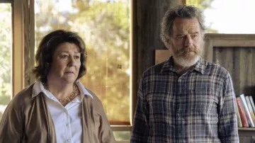 Plaid flannel shirt worn by Michael Desiato (Bryan Cranston) as seen in Your Honor (S02E06)