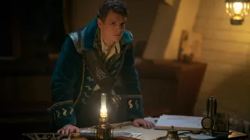 Embroidered blue jacket worn by Nikolai Lantsov (Patrick Gibson) as seen in Shadow and Bone TV series (Season 2)