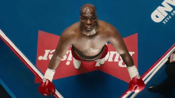 Red Boxing Gloves worn by George Foreman (Khris Davis) as seen in Big George Foreman movie outfits