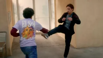 Red flannel shirt worn by Robby Keene (Tanner Buchanan) in Cobra Kai (Season 5 Episode 5)