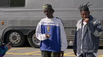 Denim jacket worn by Ason Unique (TJ Atoms) as seen in Wu-Tang: An American Saga TV series outfits (Season 3 Episode 4)