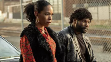 Leather jacket worn by Jerome Saint (Amin Joseph) as seen in Snowfall (S06E02)
