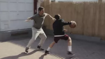 Sneakers worn by Leo (Ray Romano) as seen in Somewhere in Queens movie