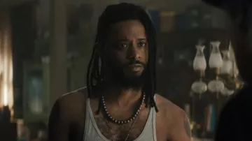 Pearl necklace worn by Ben Matthias (Lakeith Stanfield) as seen in Haunted Mansion