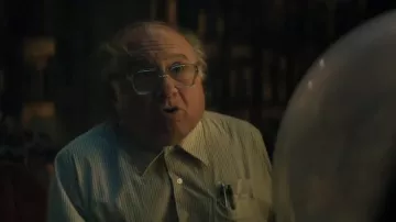 Transparent eyeglasses worn by College History Professor (Danny DeVito) as seen in Haunted Mansion