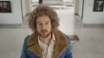 Veste à col de fourrure portée par Carl Nargle (Owen Wilson) comme on le voit dans Paint