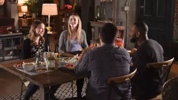 Floral top worn by Maggie Bloom (Allison Miller) as seen in A Million Little Things TV series wardrobe (Season 5 Episode 5)