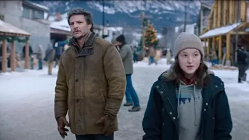 The coat worn by Joel Miller (Pedro Pascal) in the series The Last of Us (S01E06)