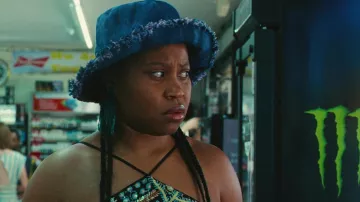 Denim hat worn by Dre (Dominique Fishback) as seen in Swarm (S01E04)