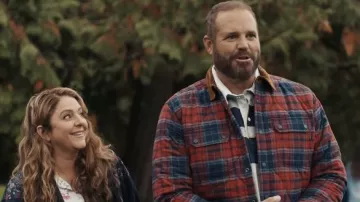 Veste à carreaux portée par Joe Sullivan (David Denman) comme on le voit dans les tenues de film Joy Ride