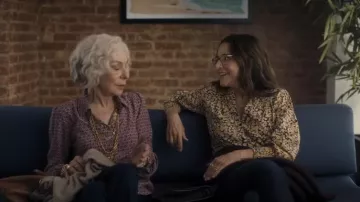 Floral printed shirt worn by Beth (Julia Louis-Dreyfus) as seen in You Hurt My Feelings movie