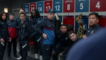 Nike AFC Richmond tracksuit worn by Coach Beard (Brendan Hunt) as seen in Ted Lasso (S03E03)