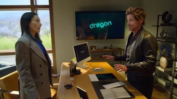 Leather jacket worn by Ellis Dragon (Rob Lowe) as seen in Unstable (S01E03)