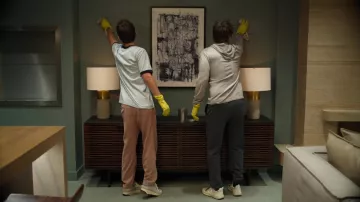 Veja White Sneakers worn by Ellis Dragon (Rob Lowe) in Unstable TV series outfits (S01E07)